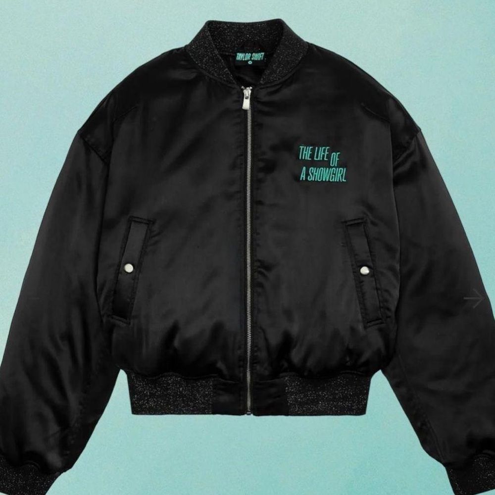 Official Taylor Swift ‘Life of a Showgirl’ Satin Bomber Jacket - Unisex Medium